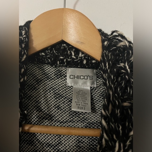 Silk chico's bohemian sun cardigan with fringe in perfect condition vintage - Picture 5 of 6